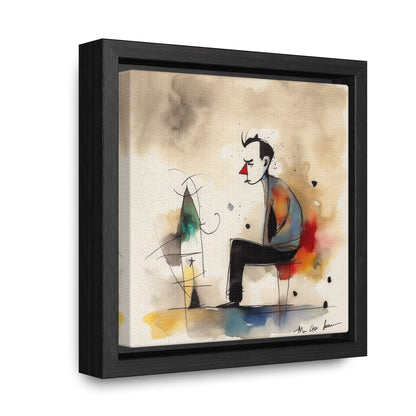 Sad Man 3, Valentinii, Gallery Canvas Wraps, Square Frame