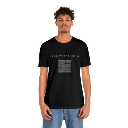 Horizontal Rain, Unisex Jersey Short Sleeve Tee