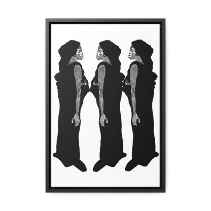 Three Women, Original Eduard Pavel, Gallery Canvas Wraps, Vertical Frame