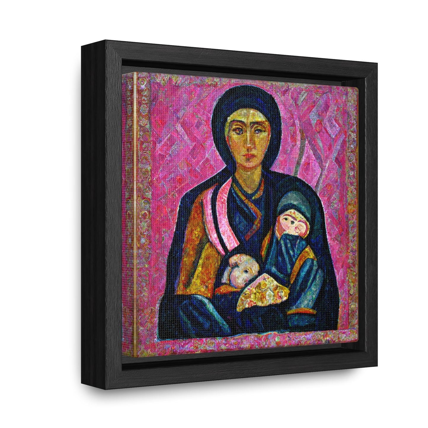 Mary and the Child 17, Valentinii, Gallery Canvas Wraps, Square Frame