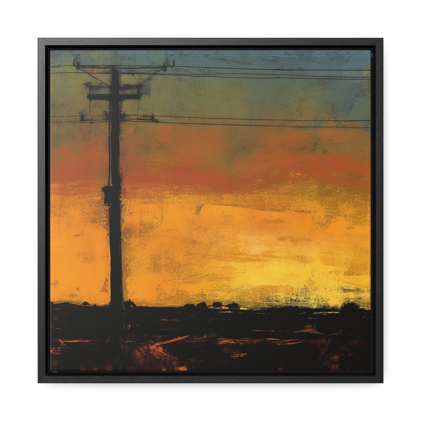 Land of the Sun 84, Valentinii, Gallery Canvas Wraps, Square Frame