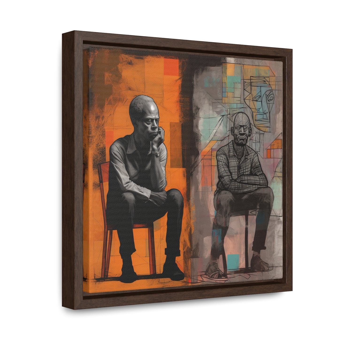 Sit and Listen, Gallery Canvas Wraps, Square Frame