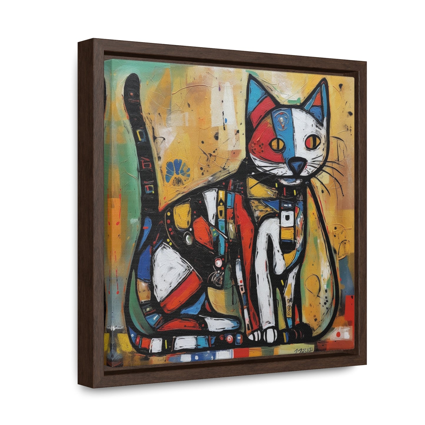 Cat 113, Gallery Canvas Wraps, Square Frame