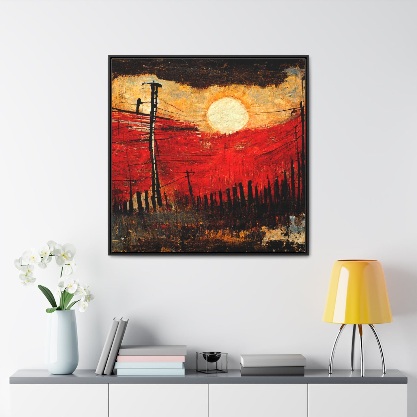 Land of the Sun 21, Valentinii, Gallery Canvas Wraps, Square Frame