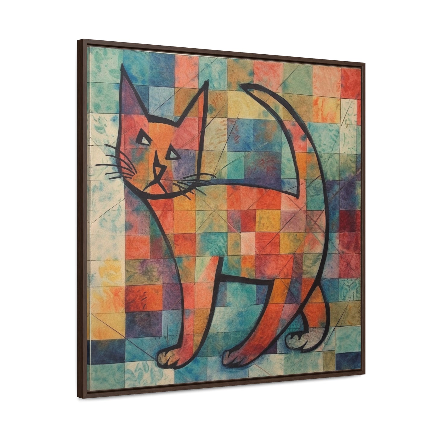 Cat 25, Gallery Canvas Wraps, Square Frame