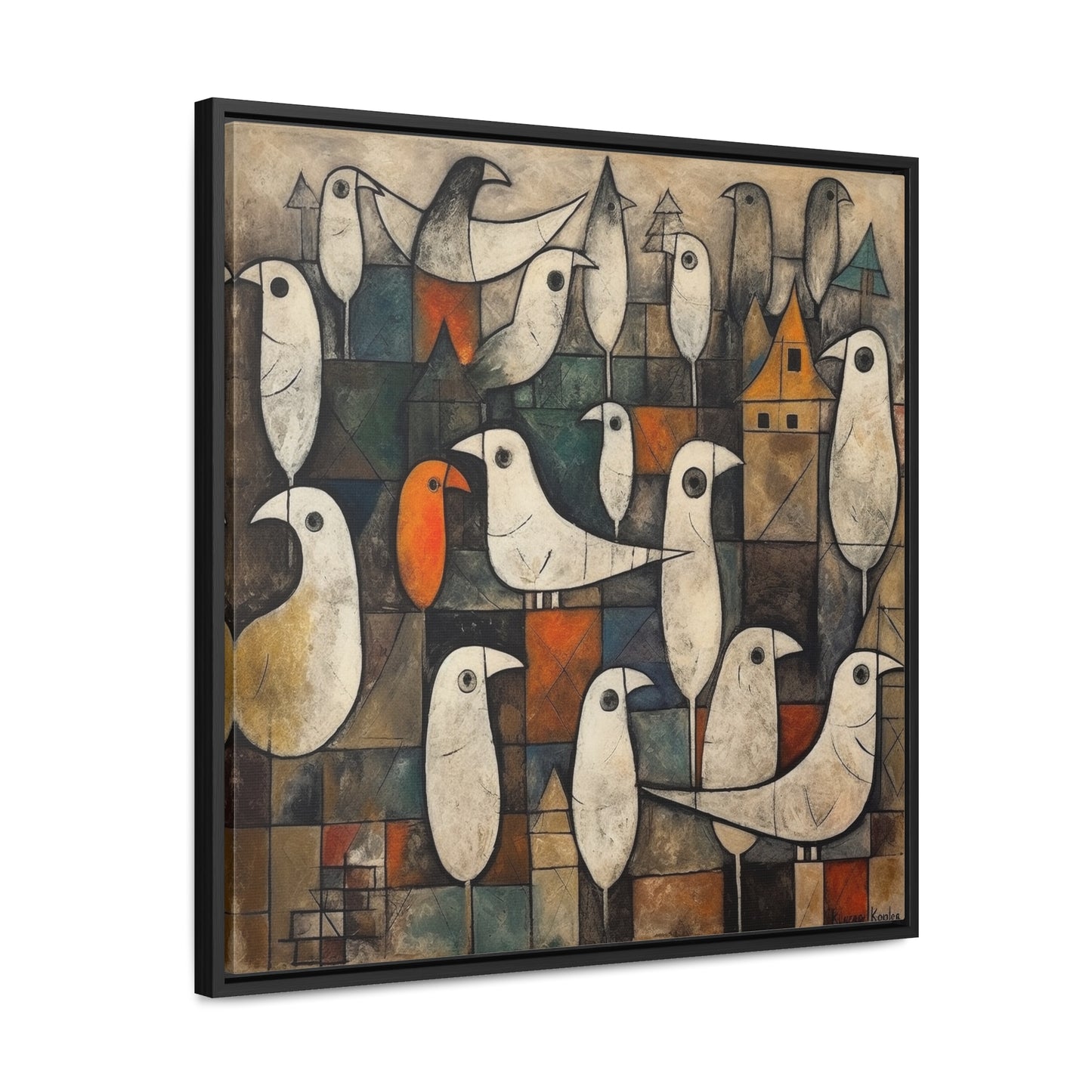 Bird 27, Gallery Canvas Wraps, Square Frame