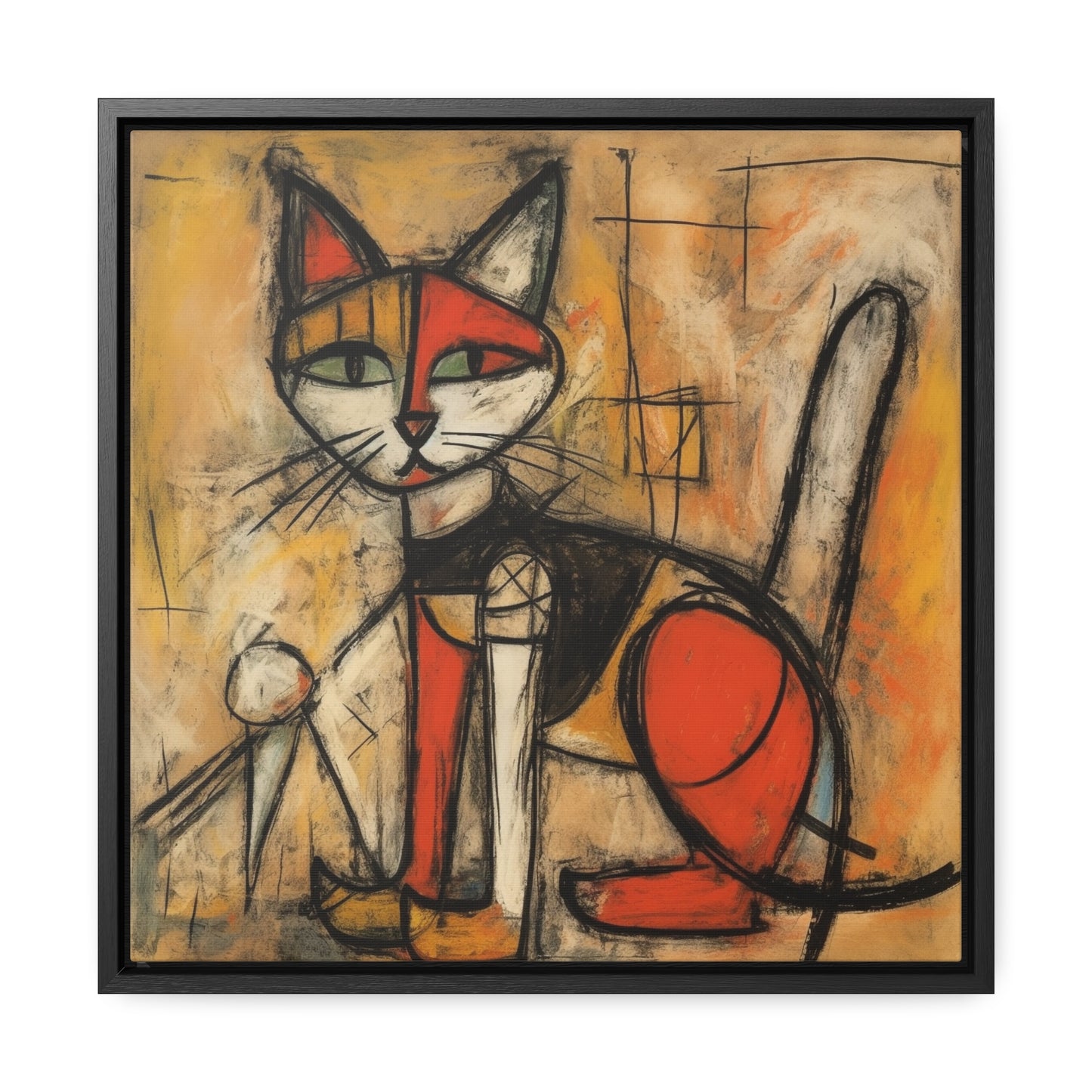 Cat 53, Gallery Canvas Wraps, Square Frame