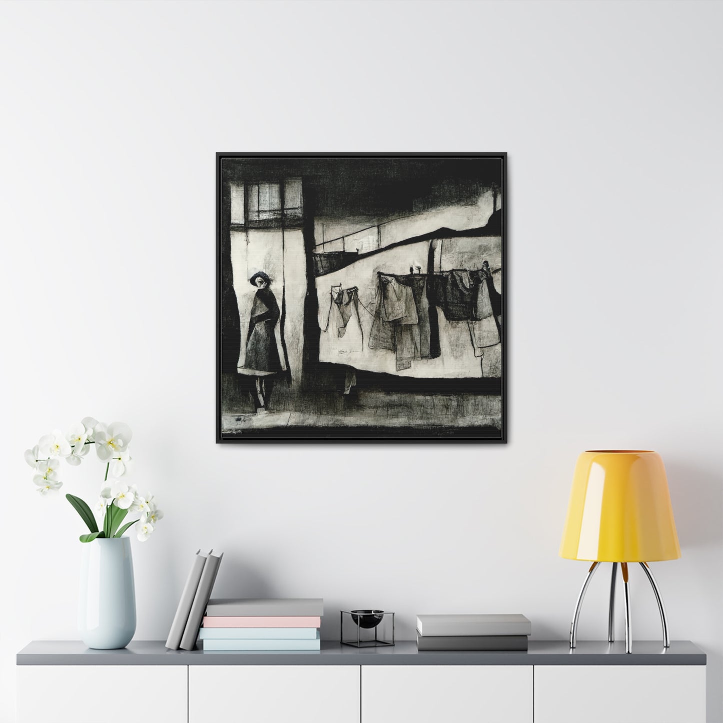 Domestic Memories 33, Valentinii, Gallery Canvas Wraps, Square Frame