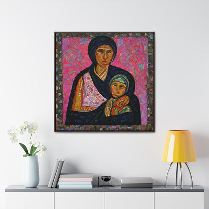 Mary and the Child 20, Valentinii, Gallery Canvas Wraps, Square Frame