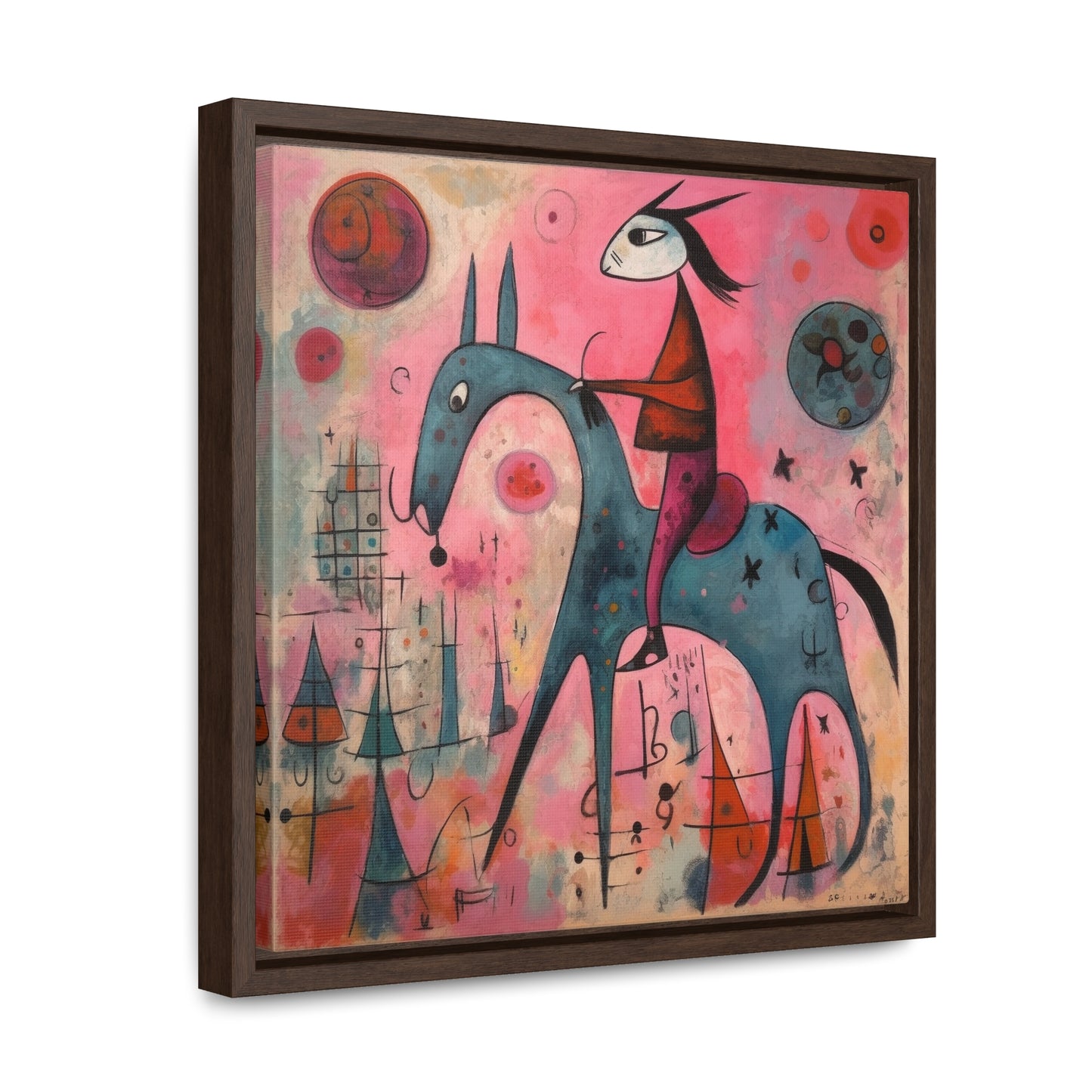 The Dreams of the Child 53, Gallery Canvas Wraps, Square Frame