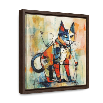 Cat 77, Gallery Canvas Wraps, Square Frame