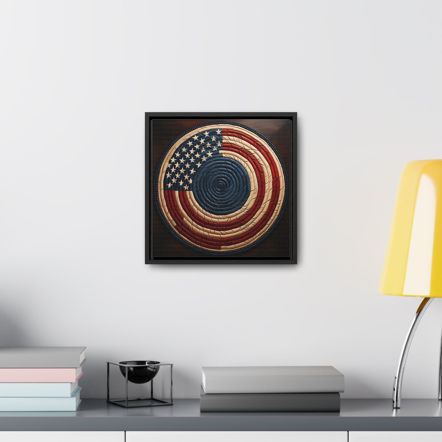 Flag 15, Gallery Canvas Wraps, Square Frame