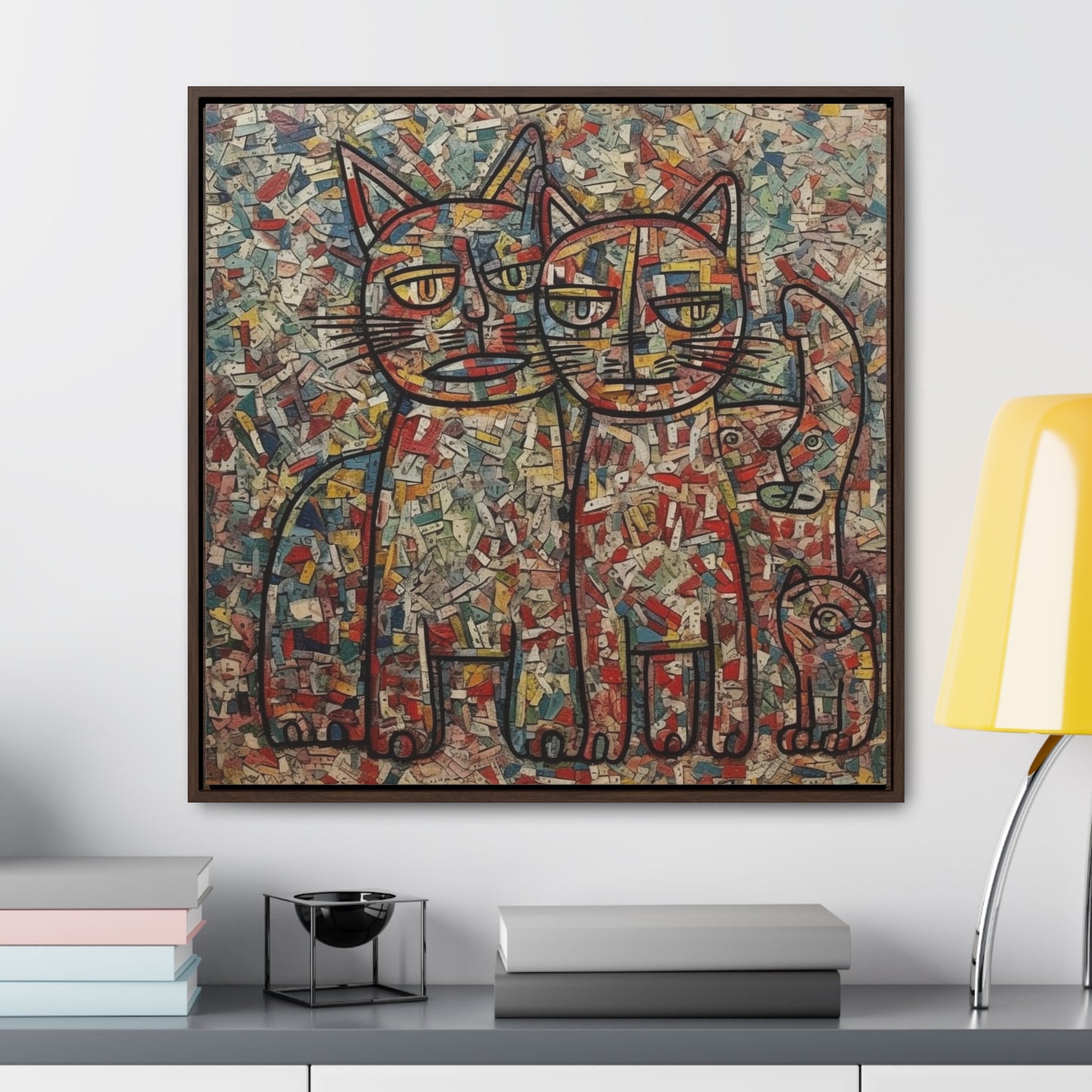 Cat 4, Gallery Canvas Wraps, Square Frame