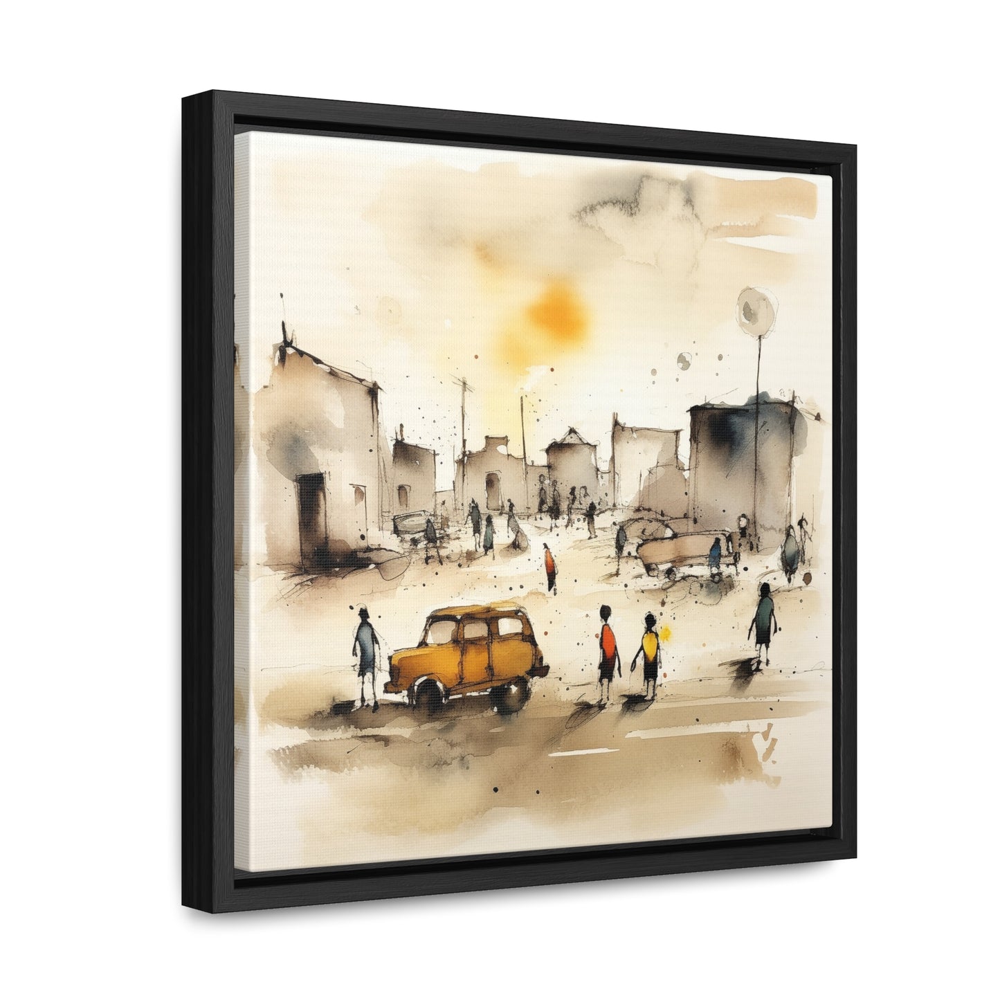 Childhood 10, Gallery Canvas Wraps, Square Frame