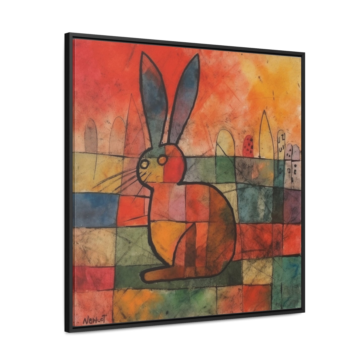 Rabbit 39, Gallery Canvas Wraps, Square Frame