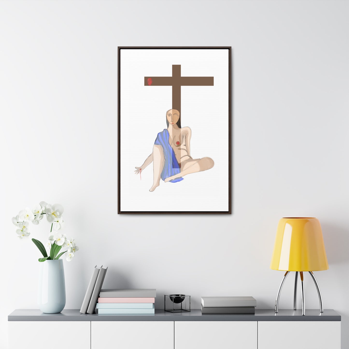 Cross, Original Eduard Pavel, Gallery Canvas Wraps, Vertical Frame