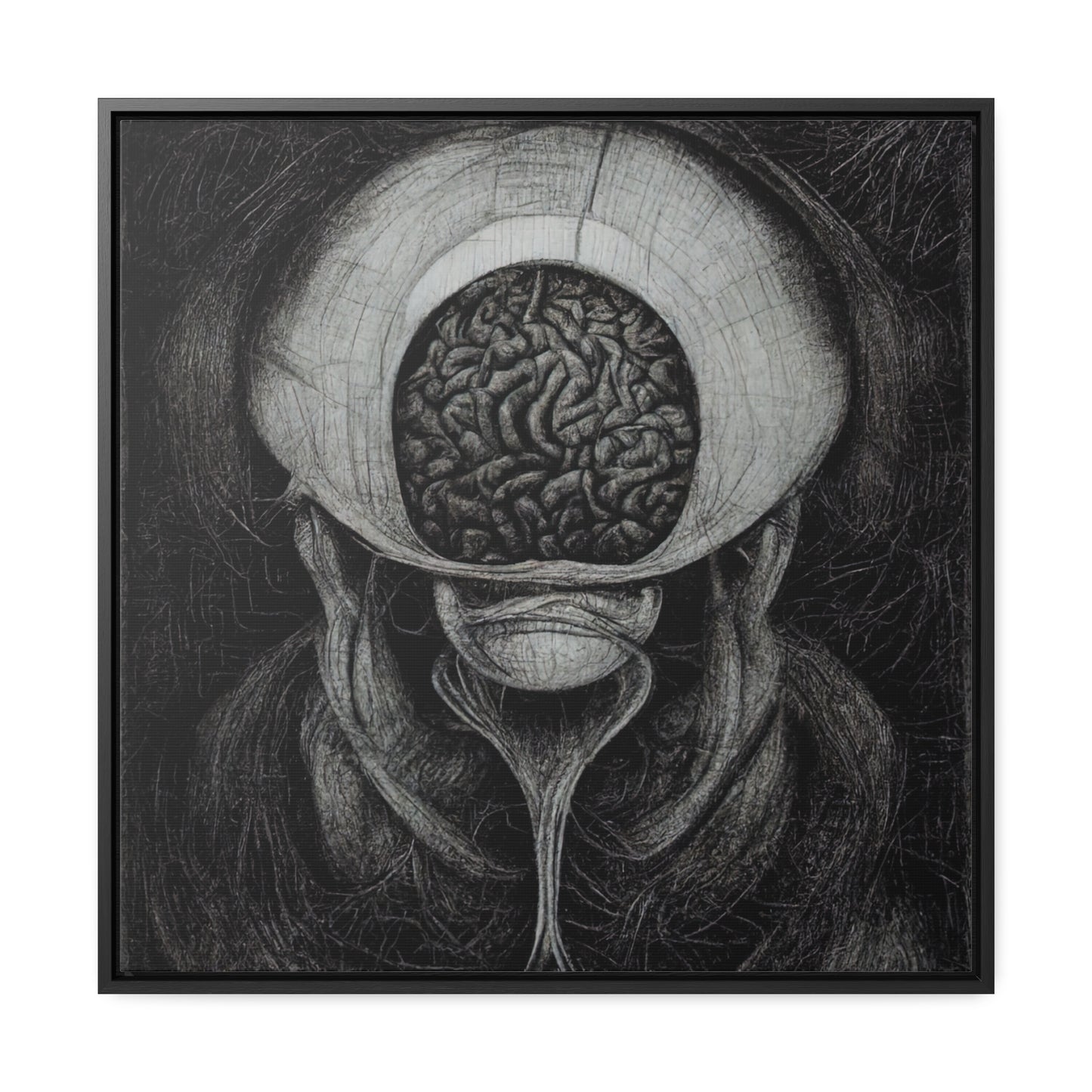 Brain 9, Valentinii, Gallery Canvas Wraps, Square Frame