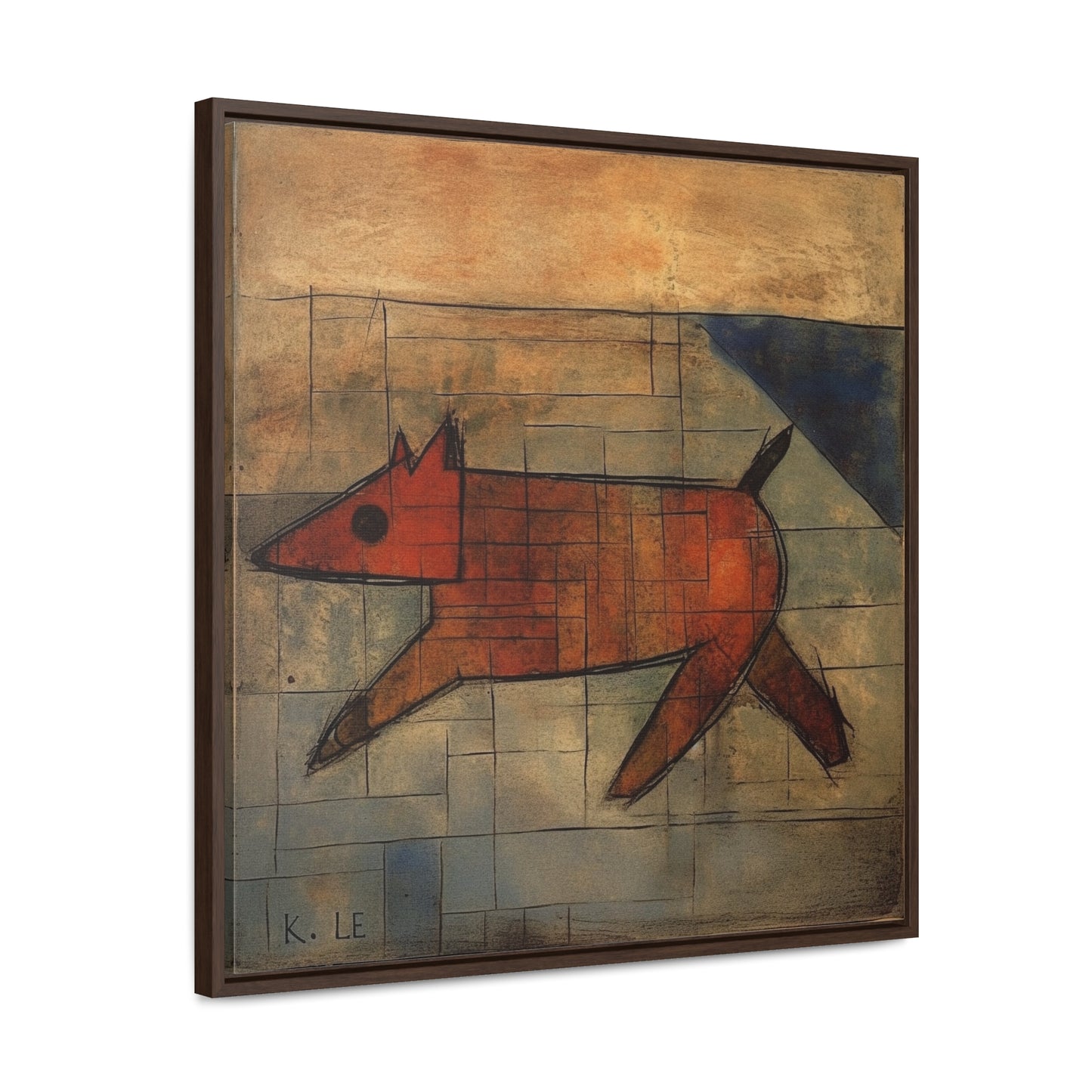 V Dog 12, Gallery Canvas Wraps, Square Frame