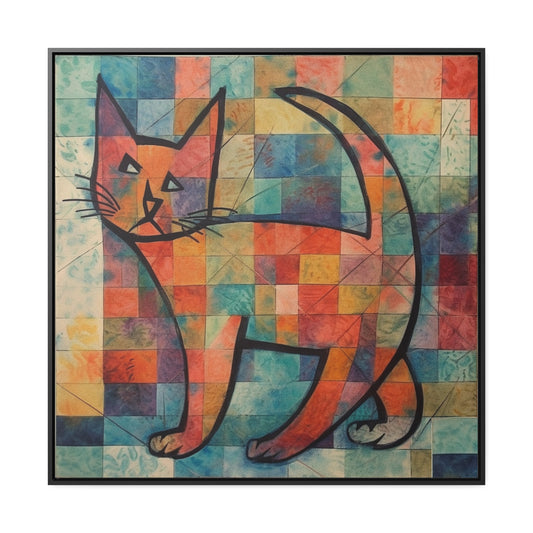 Cat 25, Gallery Canvas Wraps, Square Frame