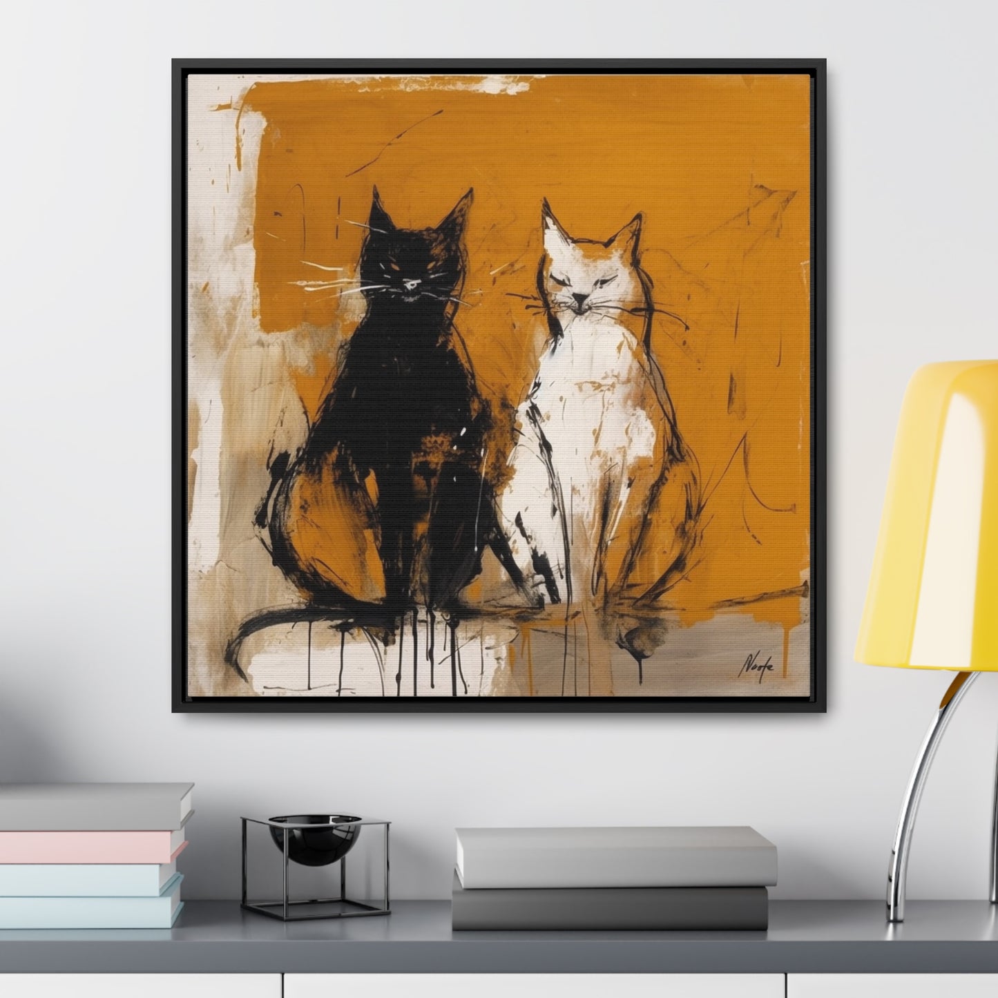 Cat 17, Gallery Canvas Wraps, Square Frame