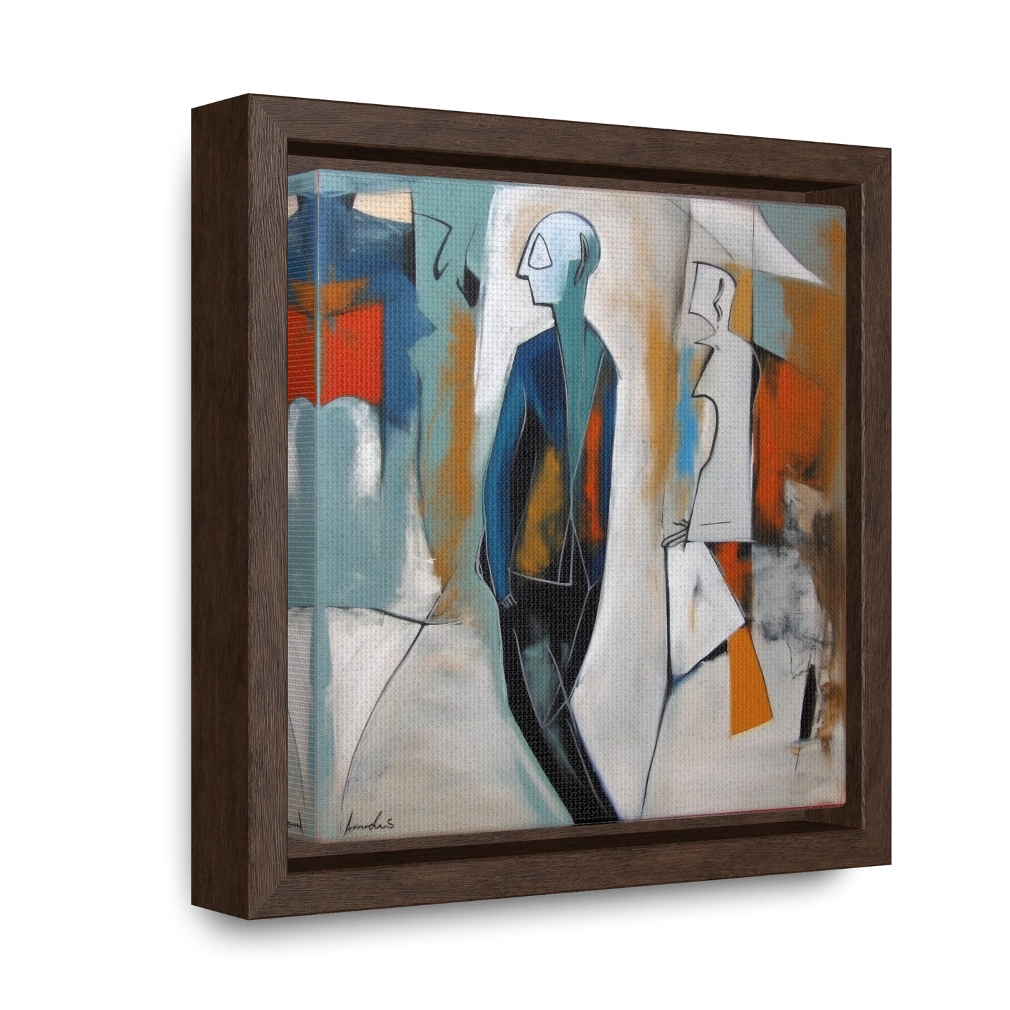 Sad Man 21, Valentinii, Gallery Canvas Wraps, Square Frame