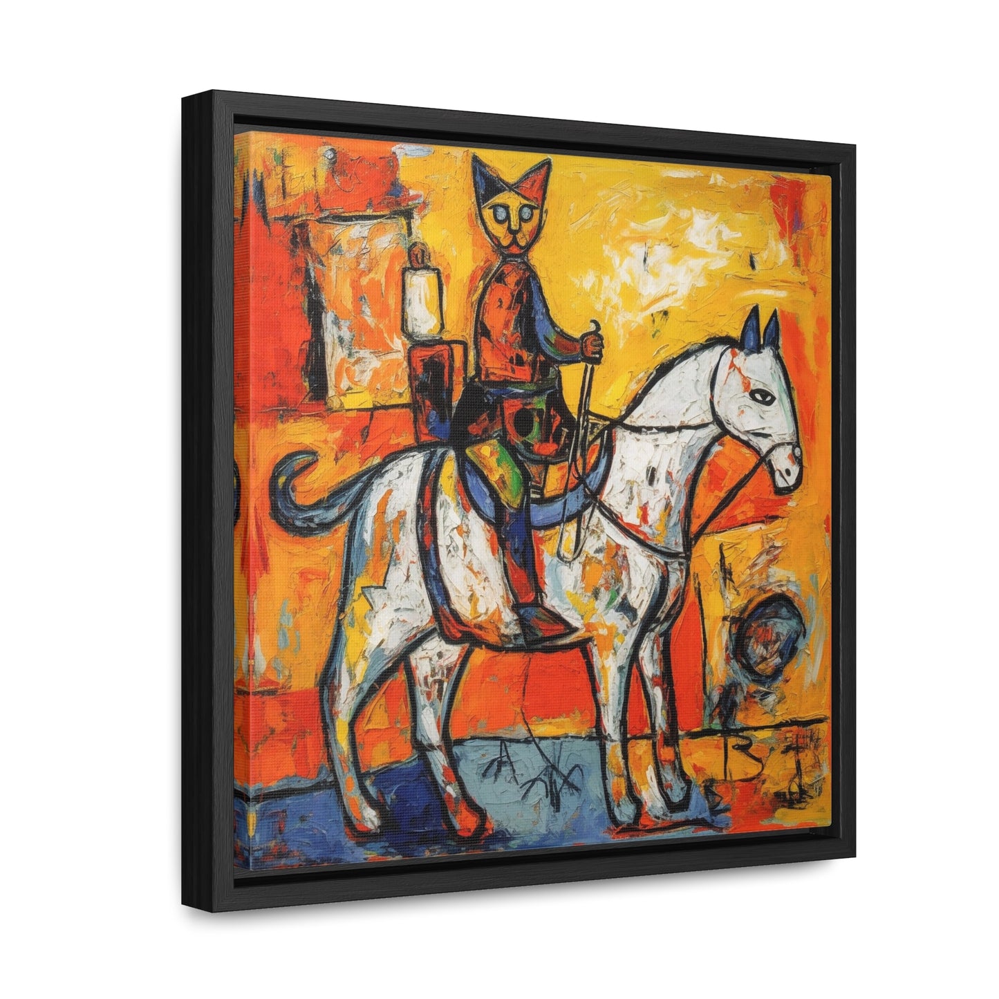 Cat 114, Gallery Canvas Wraps, Square Frame