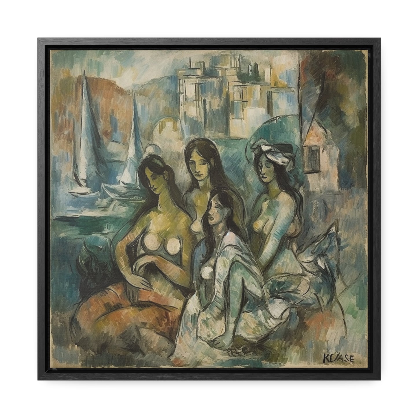 Women 15, Valentinii, Gallery Canvas Wraps, Square Frame