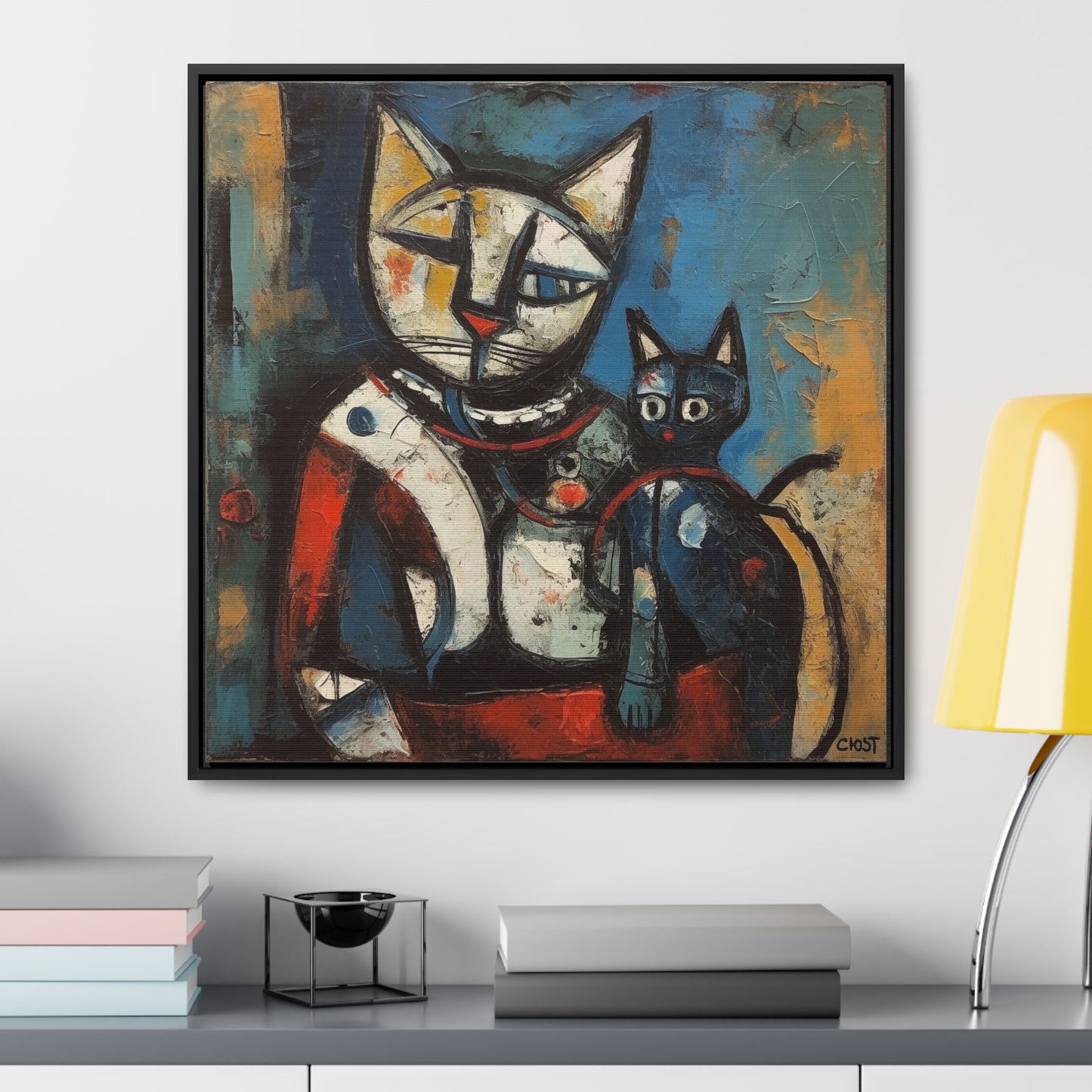 Cat 83, Gallery Canvas Wraps, Square Frame