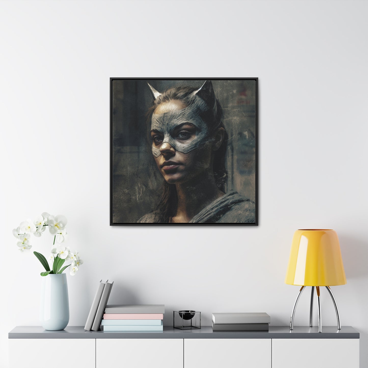 Cat Woman 25, Gallery Canvas Wraps, Square Frame