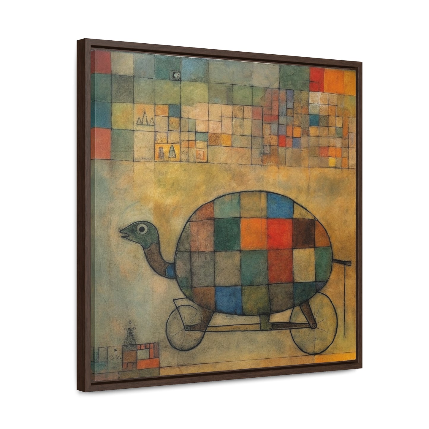 Turtle 12, Gallery Canvas Wraps, Square Frame