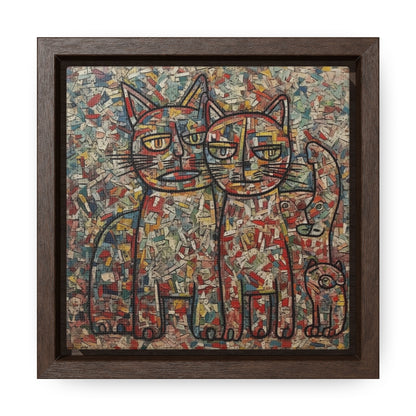 Cat 4, Gallery Canvas Wraps, Square Frame