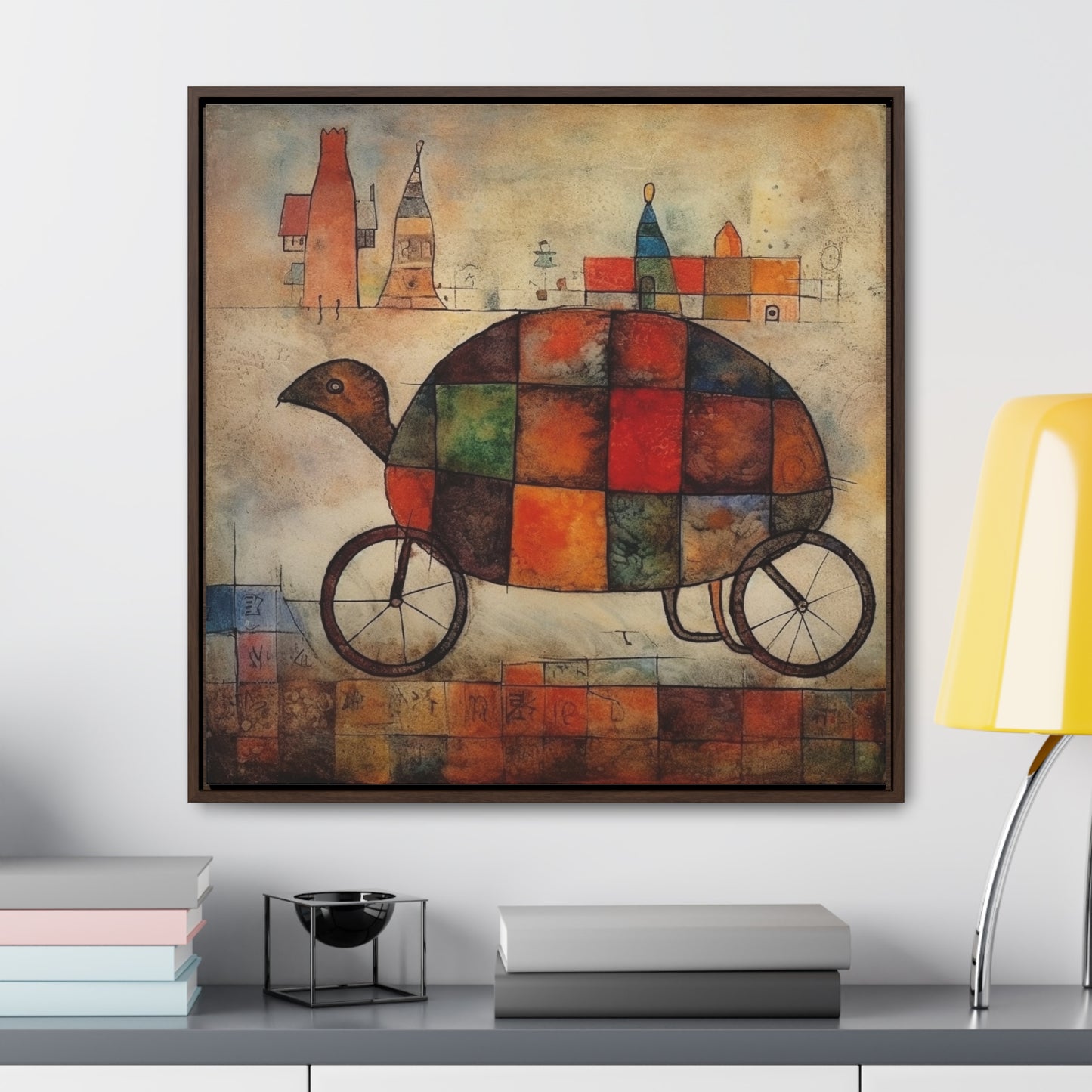 Turtle 6, Gallery Canvas Wraps, Square Frame