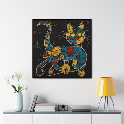 Cat 137, Gallery Canvas Wraps, Square Frame