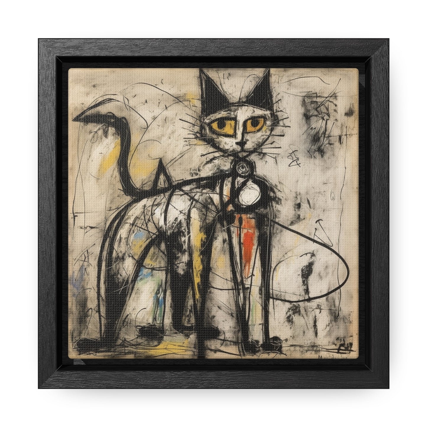 Cat 79, Gallery Canvas Wraps, Square Frame