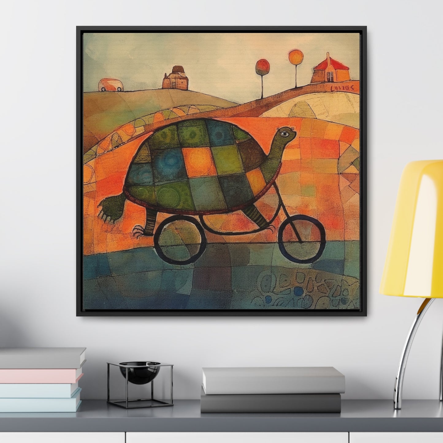 Turtle 13, Gallery Canvas Wraps, Square Frame