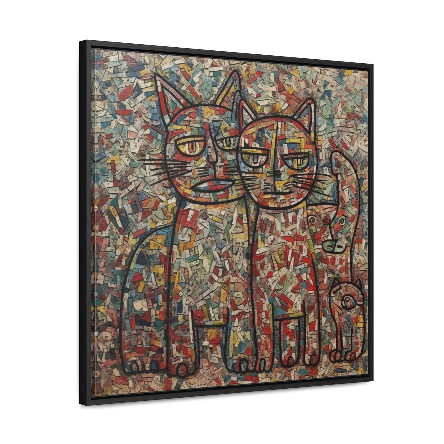 Cat 4, Gallery Canvas Wraps, Square Frame