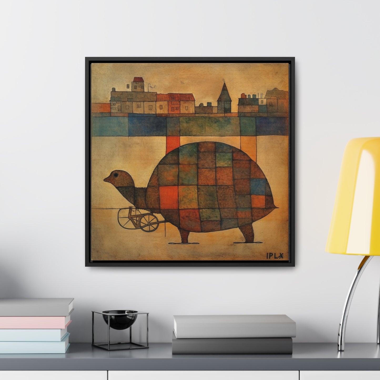 Turtle 17, Gallery Canvas Wraps, Square Frame