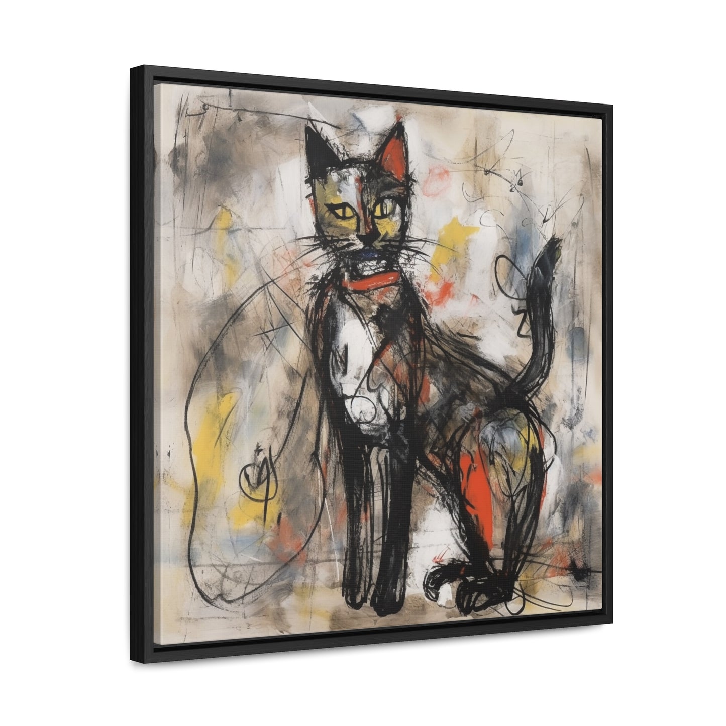 Cat 60, Gallery Canvas Wraps, Square Frame