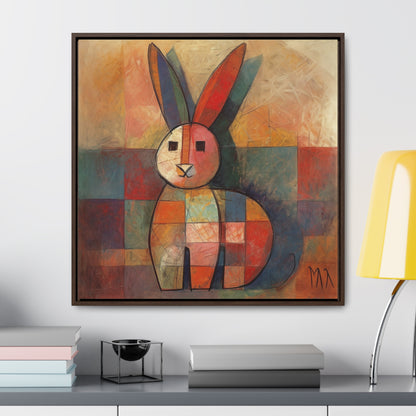 Rabbit 36, Gallery Canvas Wraps, Square Frame