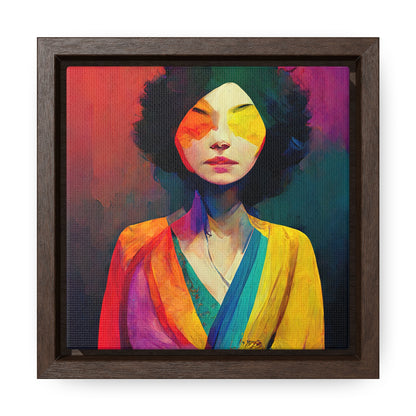 Lady's faces 13, Valentinii, Gallery Canvas Wraps, Square Frame