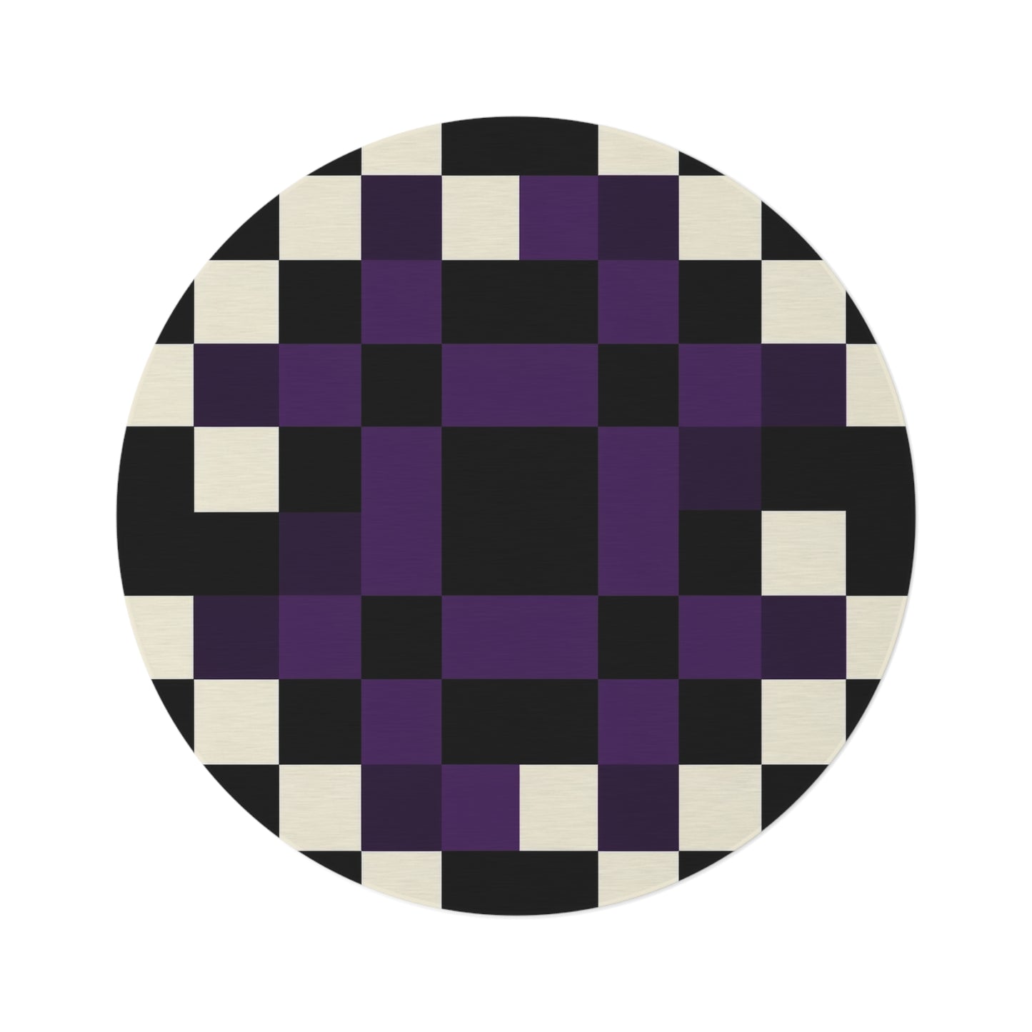 V Fractal 3,  Round Rug