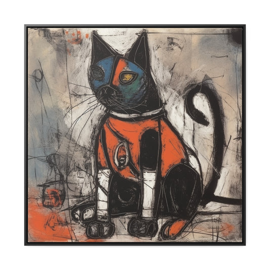 Cat 34, Gallery Canvas Wraps, Square Frame