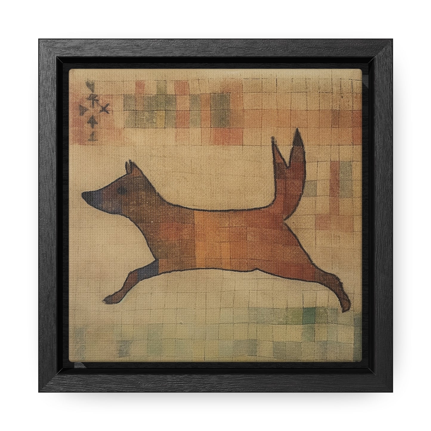 V Dog, Gallery Canvas Wraps, Square Frame