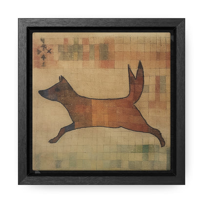 V Dog, Gallery Canvas Wraps, Square Frame