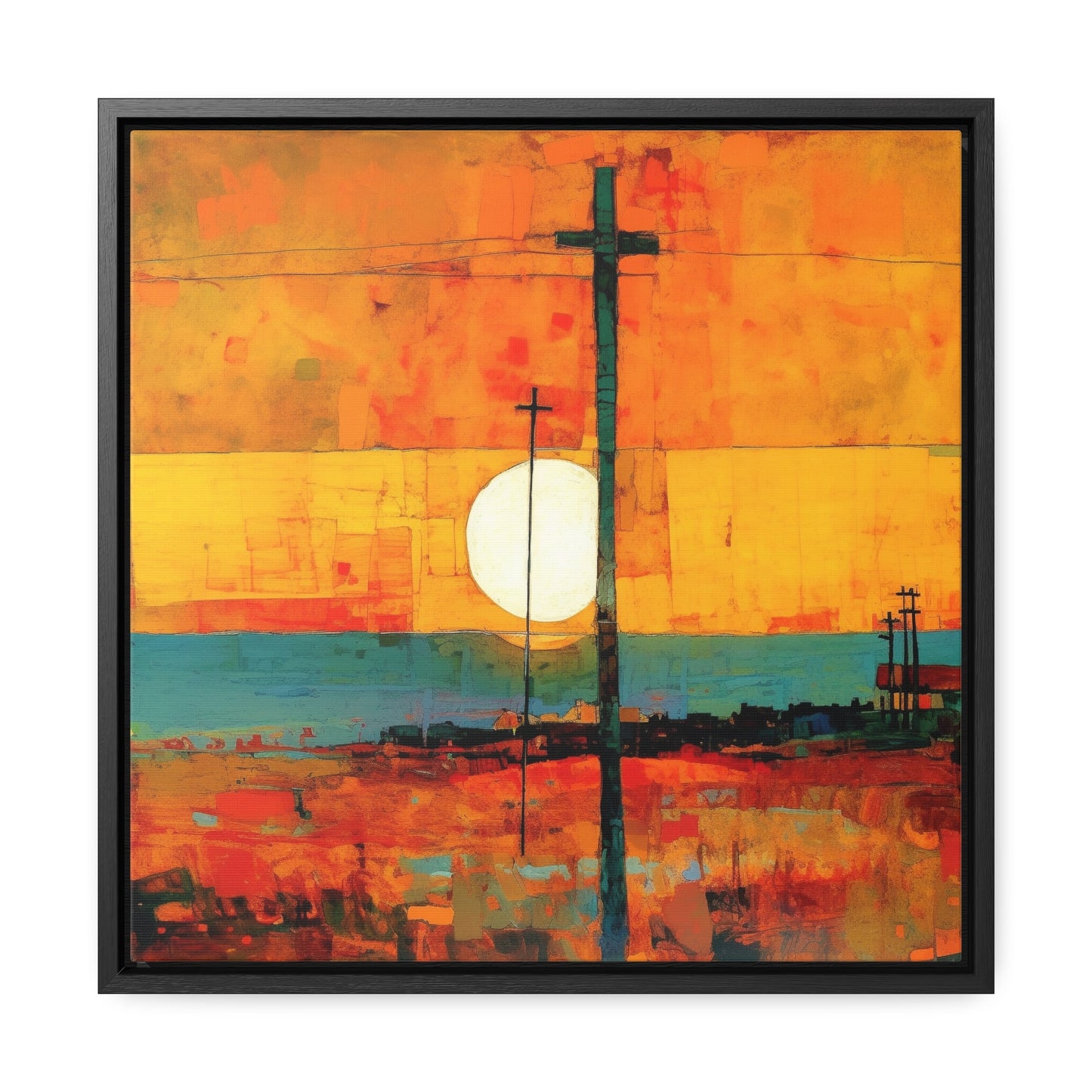 Land of the Sun 59, Valentinii, Gallery Canvas Wraps, Square Frame