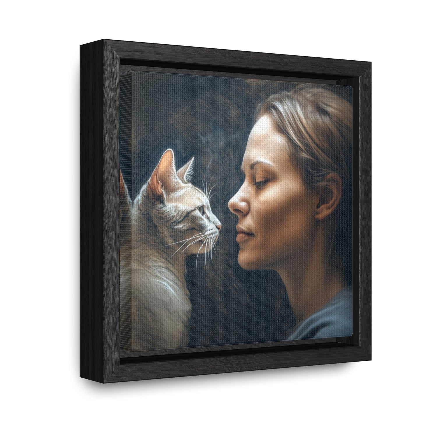 Cat Woman 32, Gallery Canvas Wraps, Square Frame