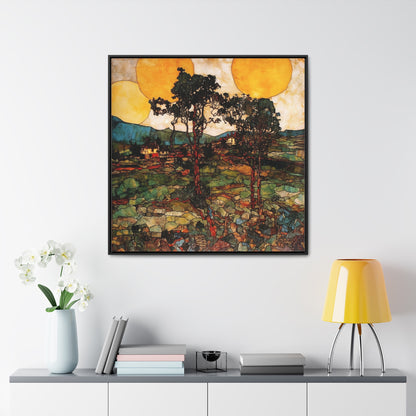 Land of the Sun 41, Valentinii, Gallery Canvas Wraps, Square Frame