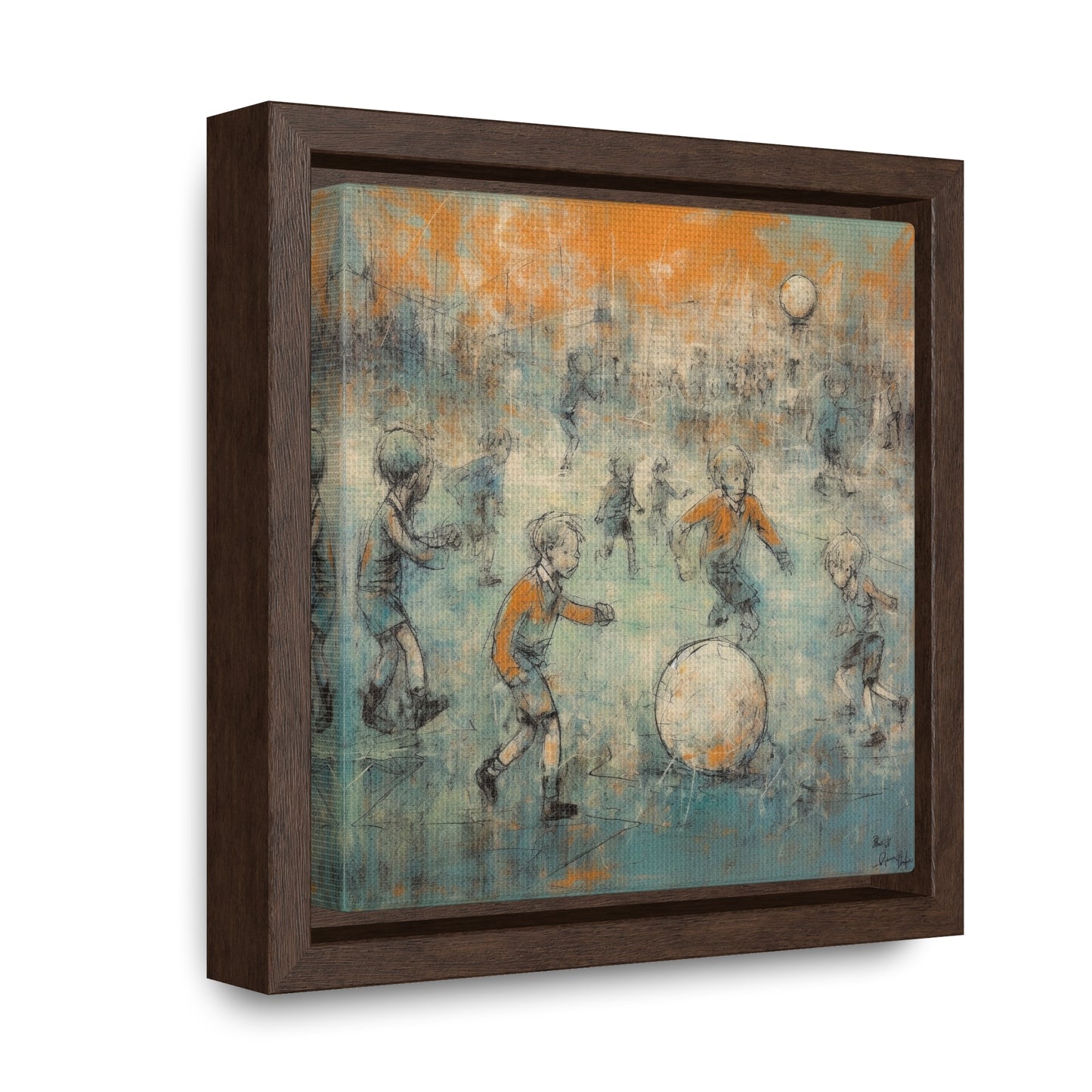 Childhood 35, Gallery Canvas Wraps, Square Frame