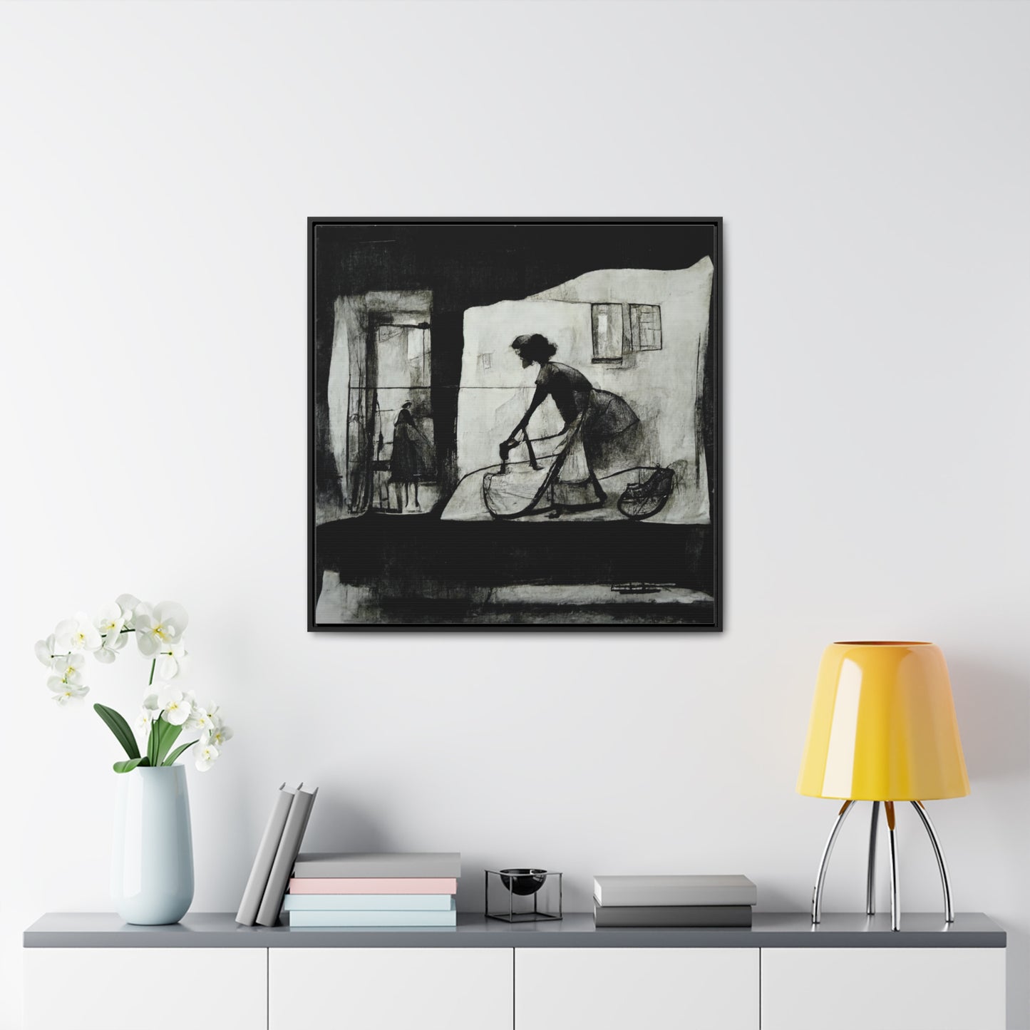 Domestic Memories 36, Valentinii, Gallery Canvas Wraps, Square Frame