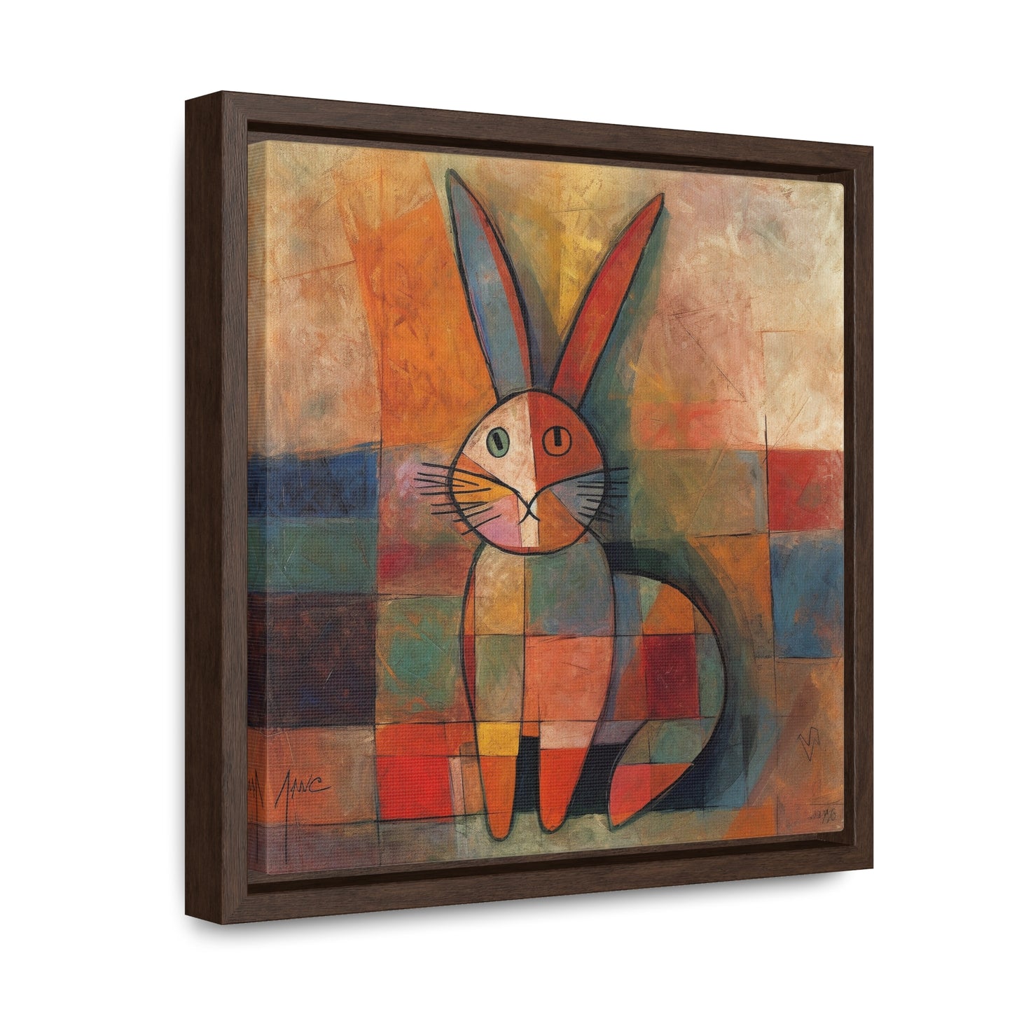 Rabbit 18, Gallery Canvas Wraps, Square Frame